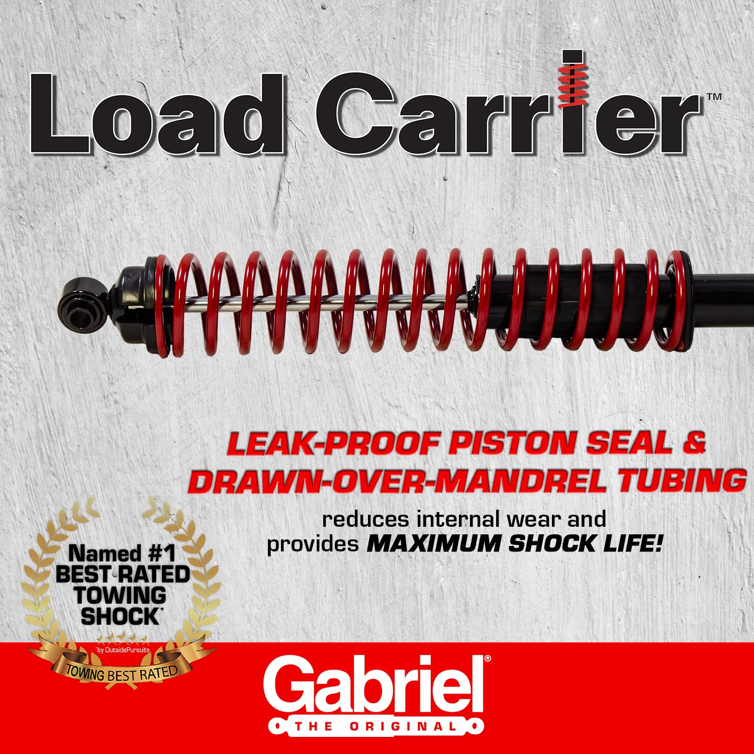 Gabriel load carrier installed on truck towing boat for improved control