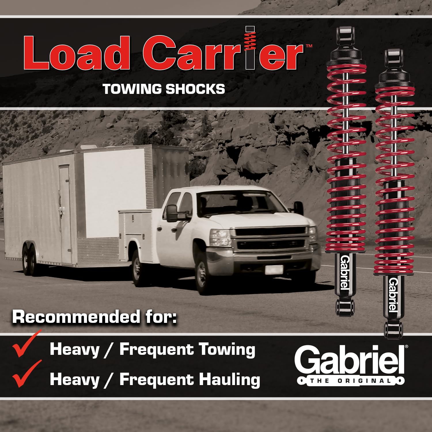 Gabriel Load Carrier collapsed side profile showing compact fit