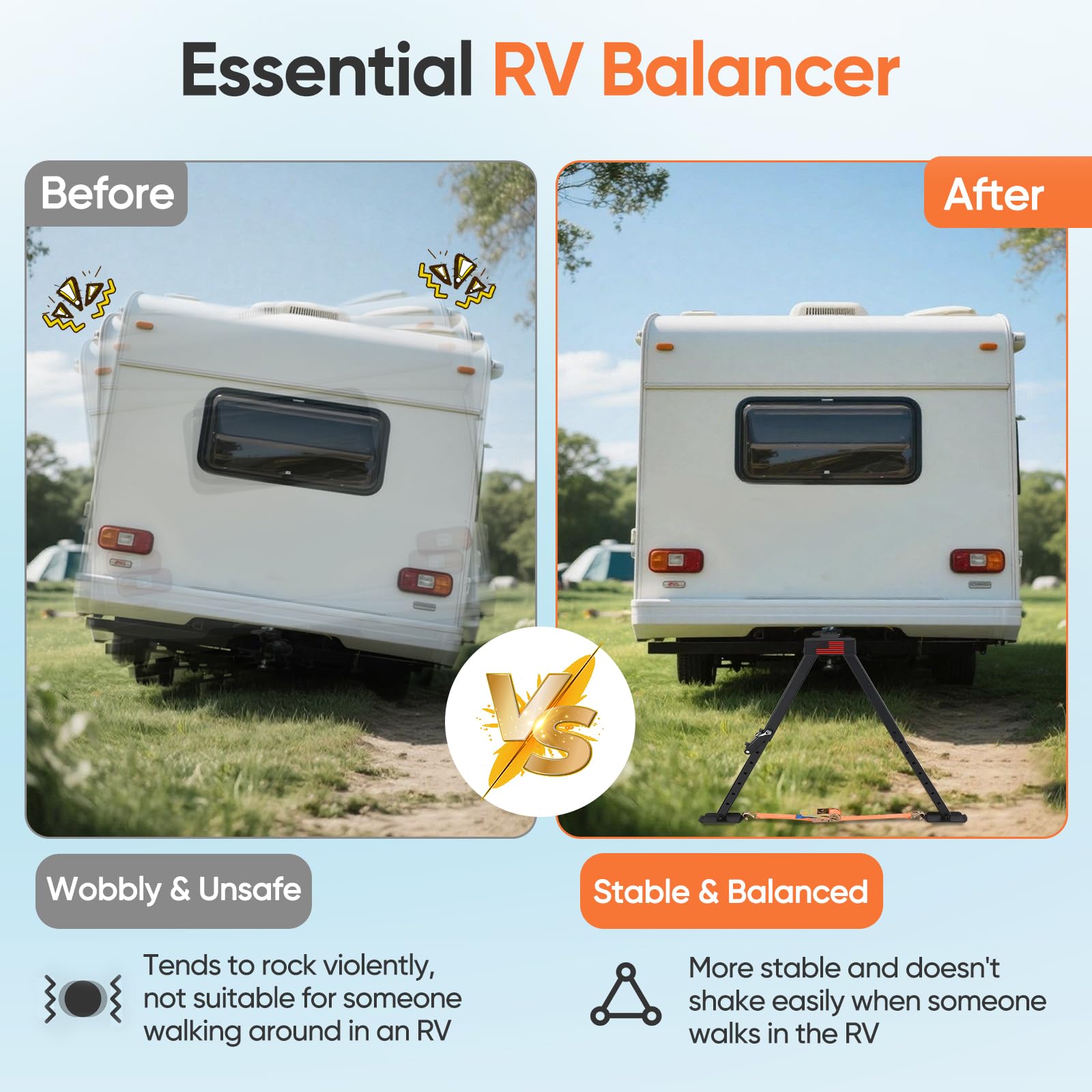 GADFISH folded on hitch demonstrating compact storage and travel-friendly convenience