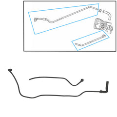 GaeaAuto close-up of rubber hose texture highlighting durable material and improved seal to prevent coolant leaks