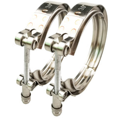 GaeaAuto front view of 3 inch V-band clamp showing secure fit and corrosion resistance