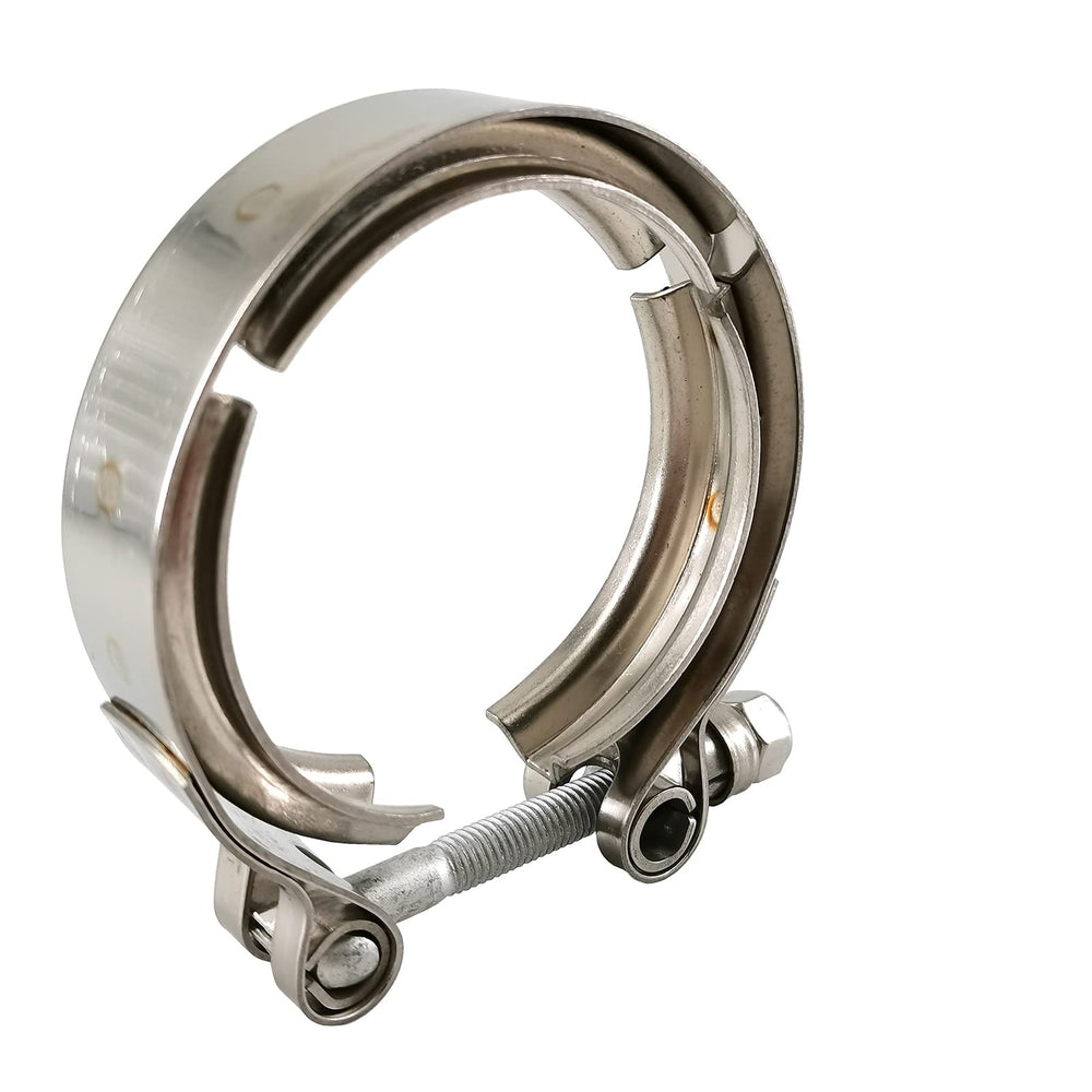 GaeaAuto clamp installed on a turbo downpipe showing durable high-temp benefit