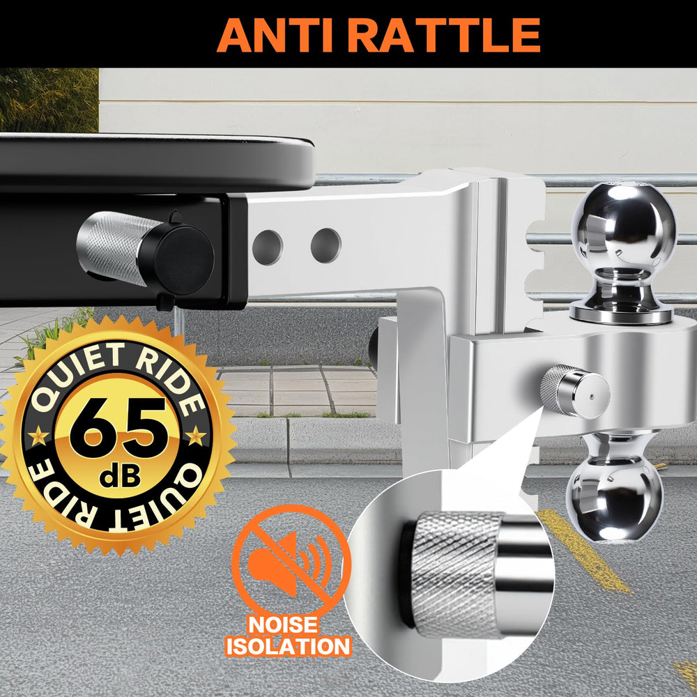 GAFONAXDRI side profile display of 6-inch drop and rise adjustment, shows fit versatility