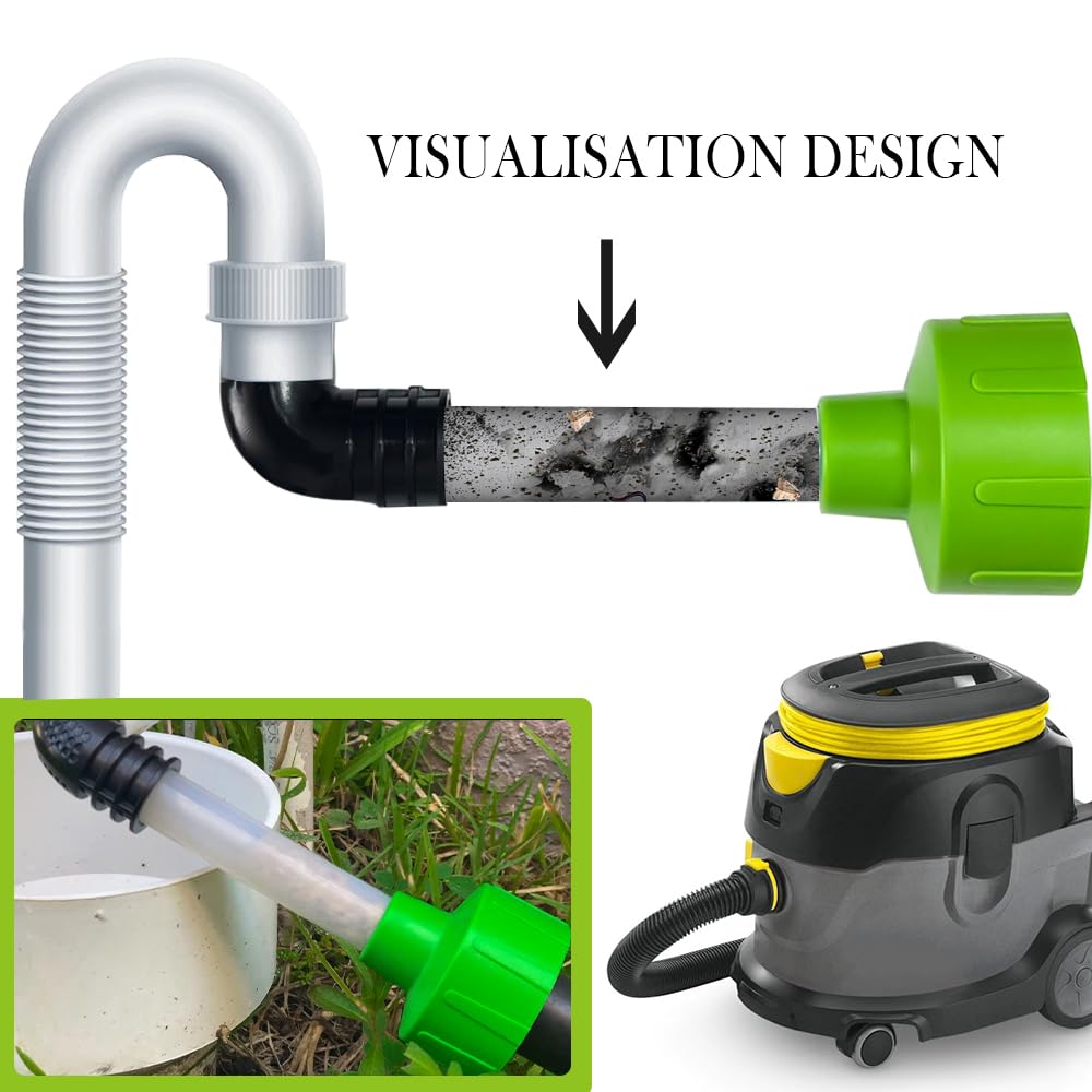 GAGALOR visible waterflow through tube confirming pipe is cleared and work is complete