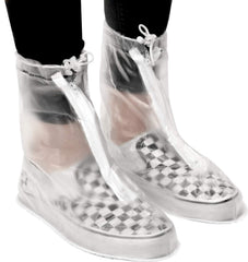 Galashield clear overshoes non-slip sole closeup providing secure traction