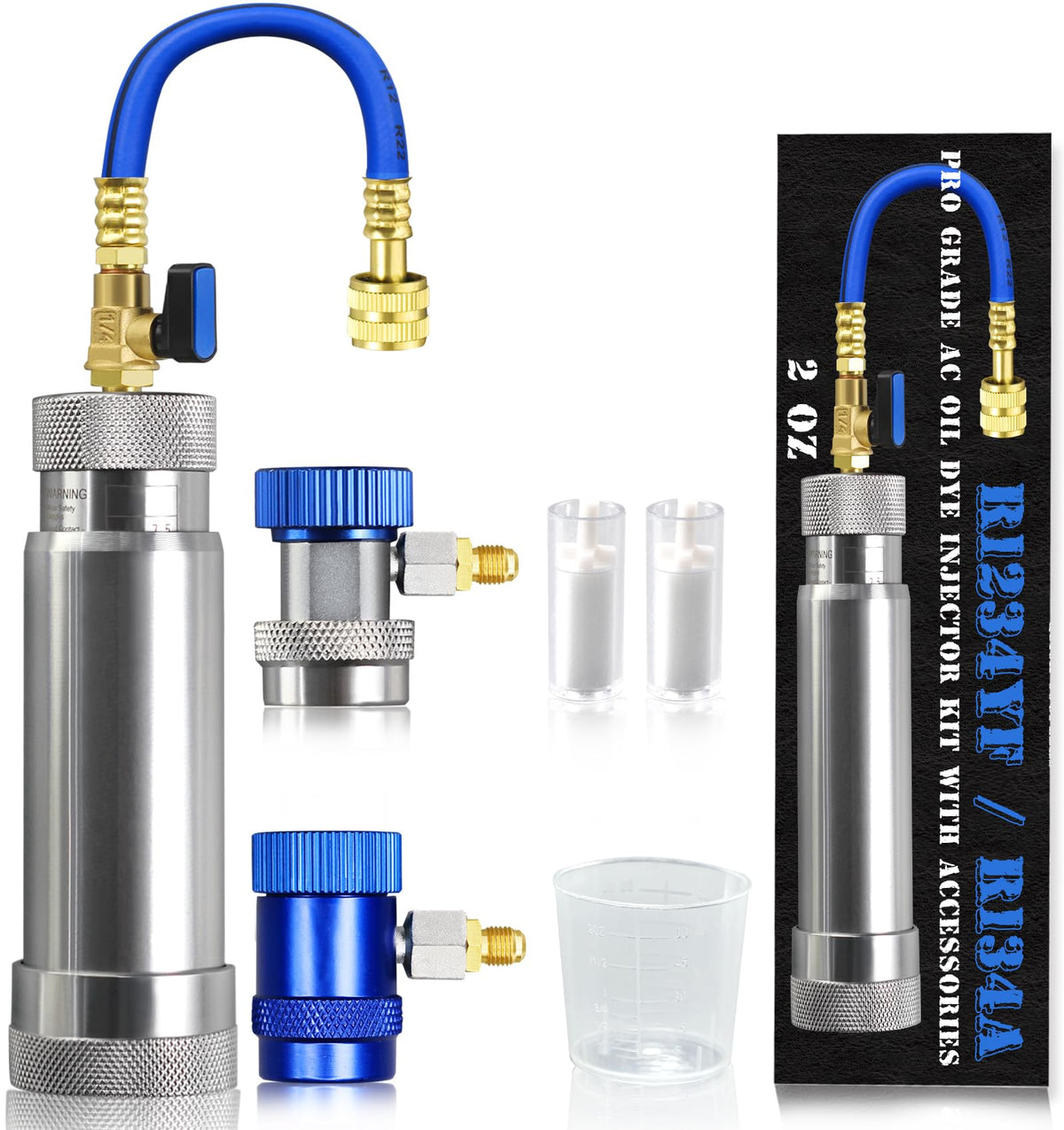 GallopMax front view injector kit showing complete accessories and quick setup benefit