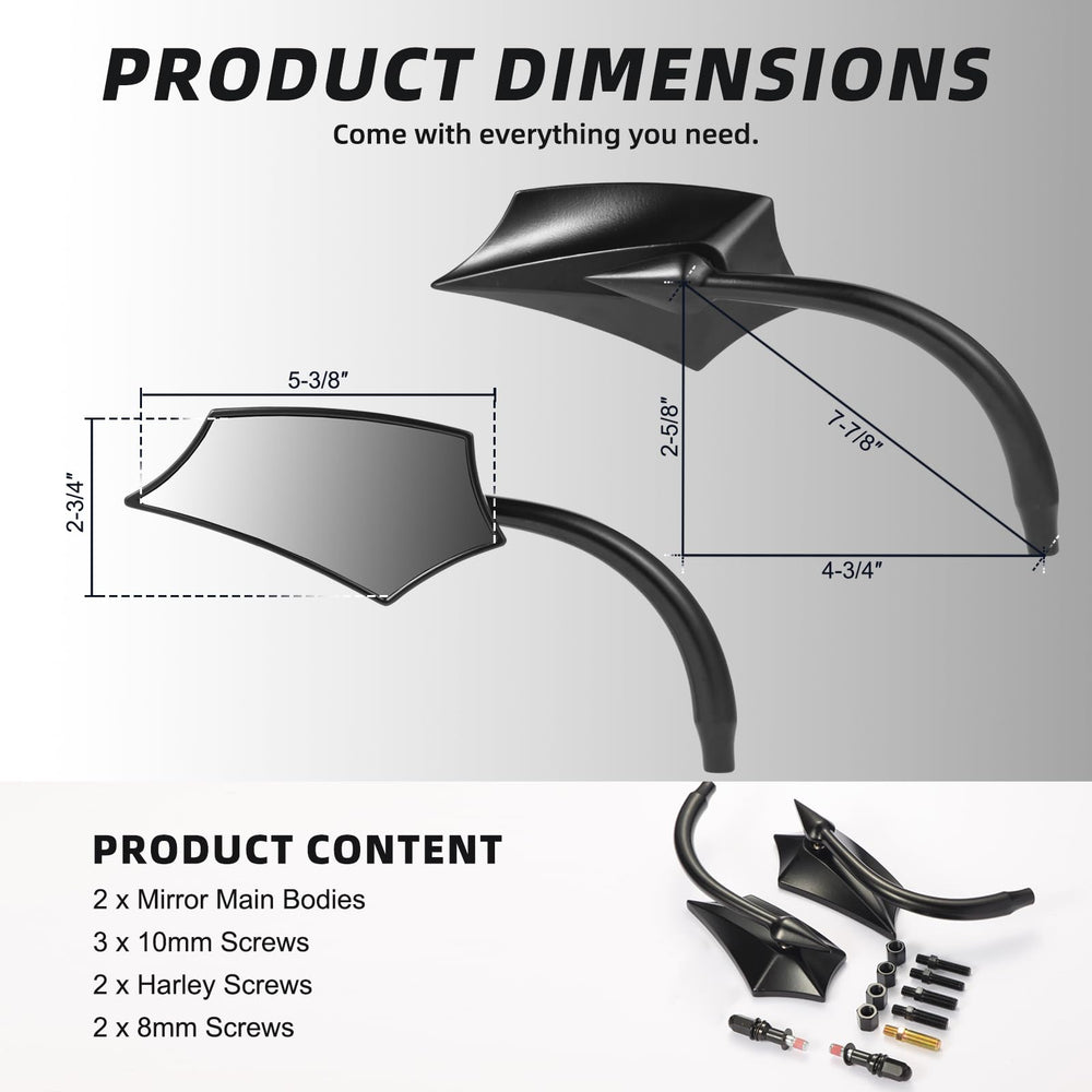 GAMAZING spear-shaped mirror profile highlighting sporty design and aerodynamics