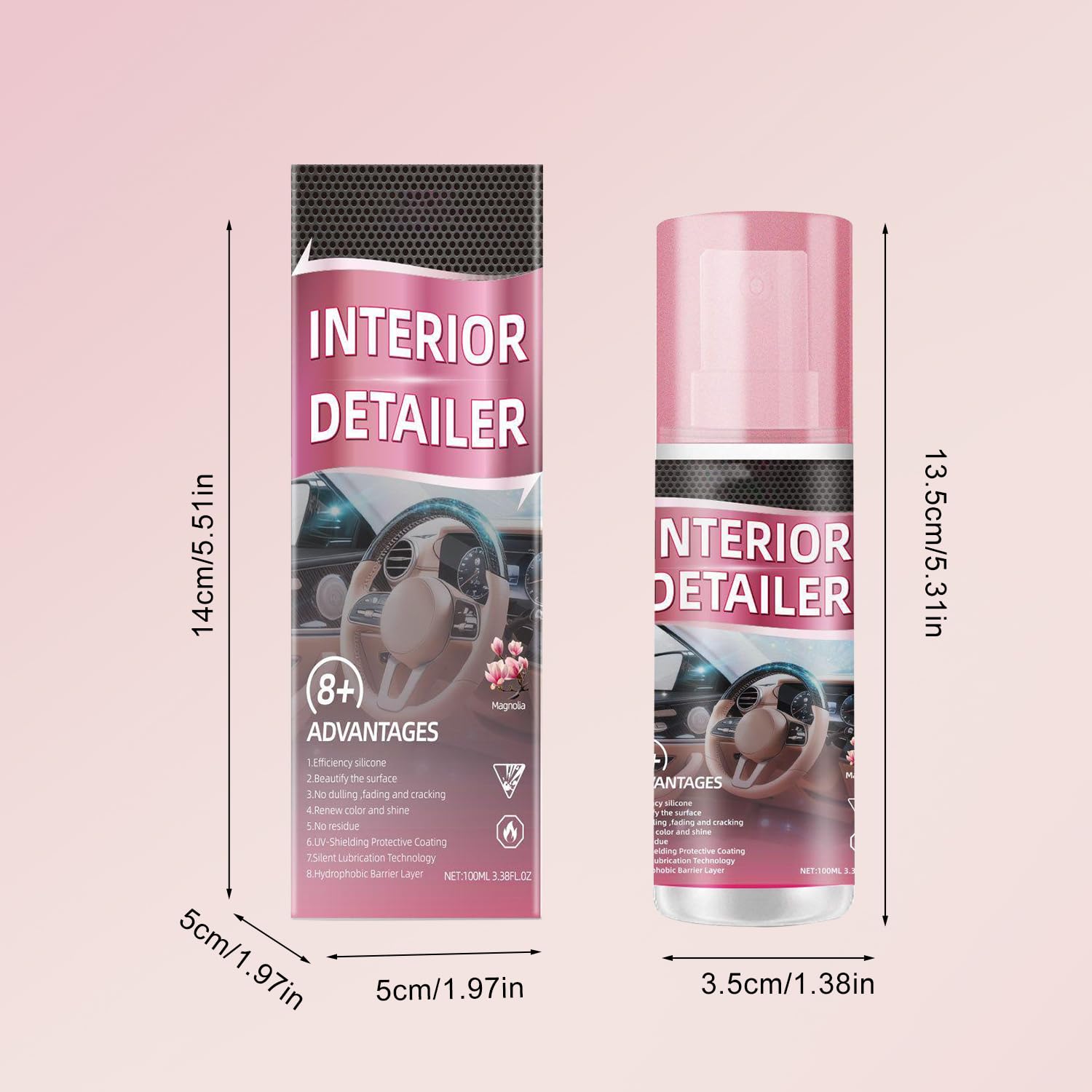 GandRmim bottle held in hand to show size and travel-ready convenience
