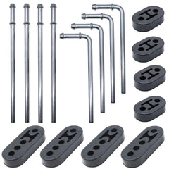 Ganluuree front view of 16-piece hanger set showing contents and durable parts