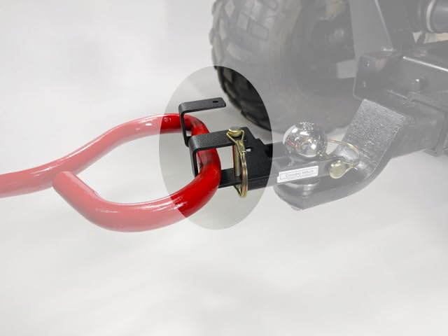 Garbage Commander ball-mount connection illustrating versatile attachment and stability