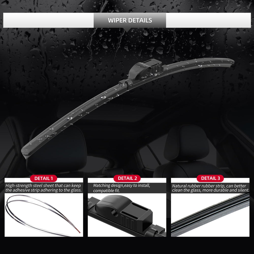 GARDIMU rear wiper installed on Cayenne tailgate enhancing rear visibility