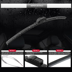 GARDIMU rear wiper installed on Cayenne tailgate enhancing rear visibility