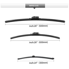 GARDIMU front wiper mounted on Porsche Cayenne showing improved windshield clearing