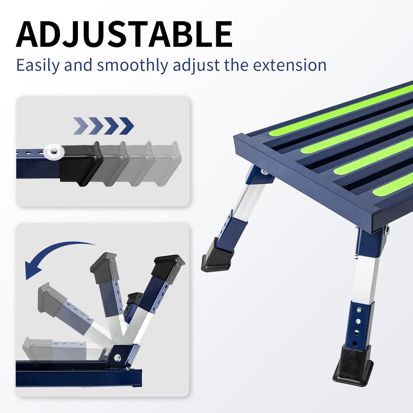 GarfatolRv anti-slip platform close-up with traction strips for safer footing