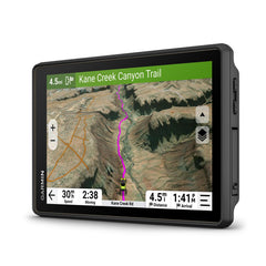 Garmin Tread 2 front display showing high-contrast map for better route visibility