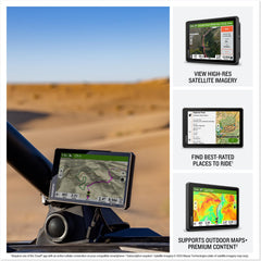 Garmin Tread 2 mounted on SxS showing stable installation and in-ride guidance
