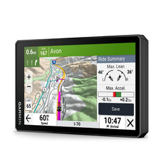 Garmin zūmo XT3 front display showing route, clear visibility