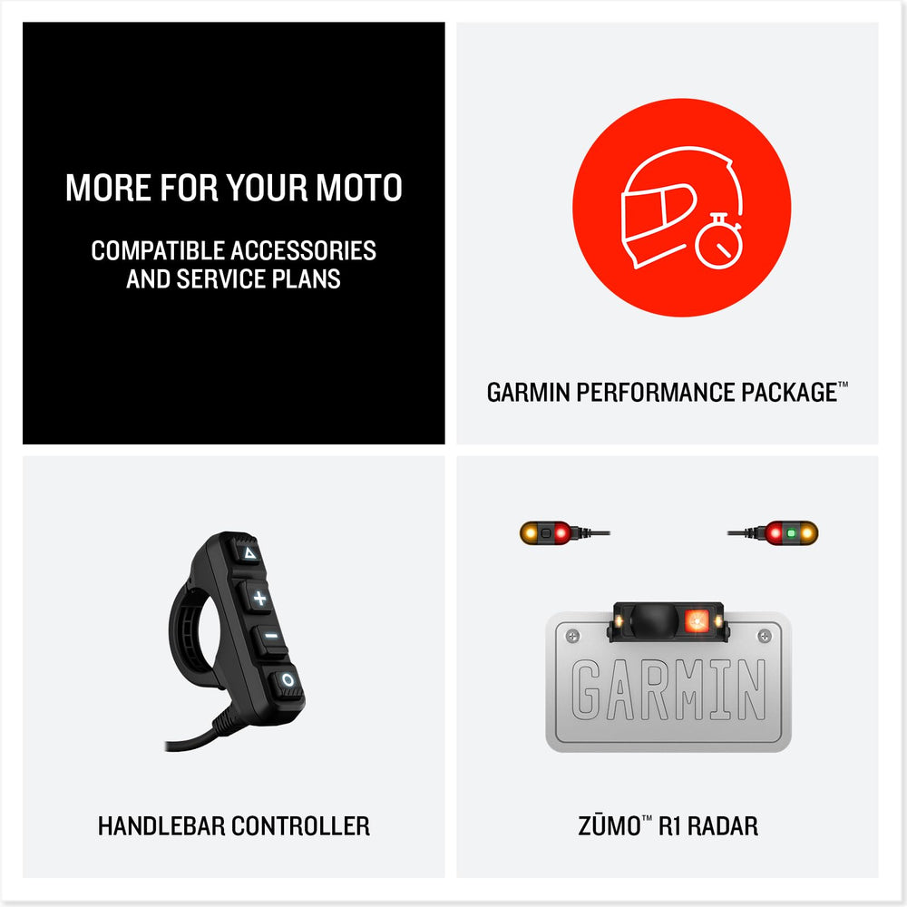 Garmin zūmo XT3 installed on motorcycle handlebar, secure navigation