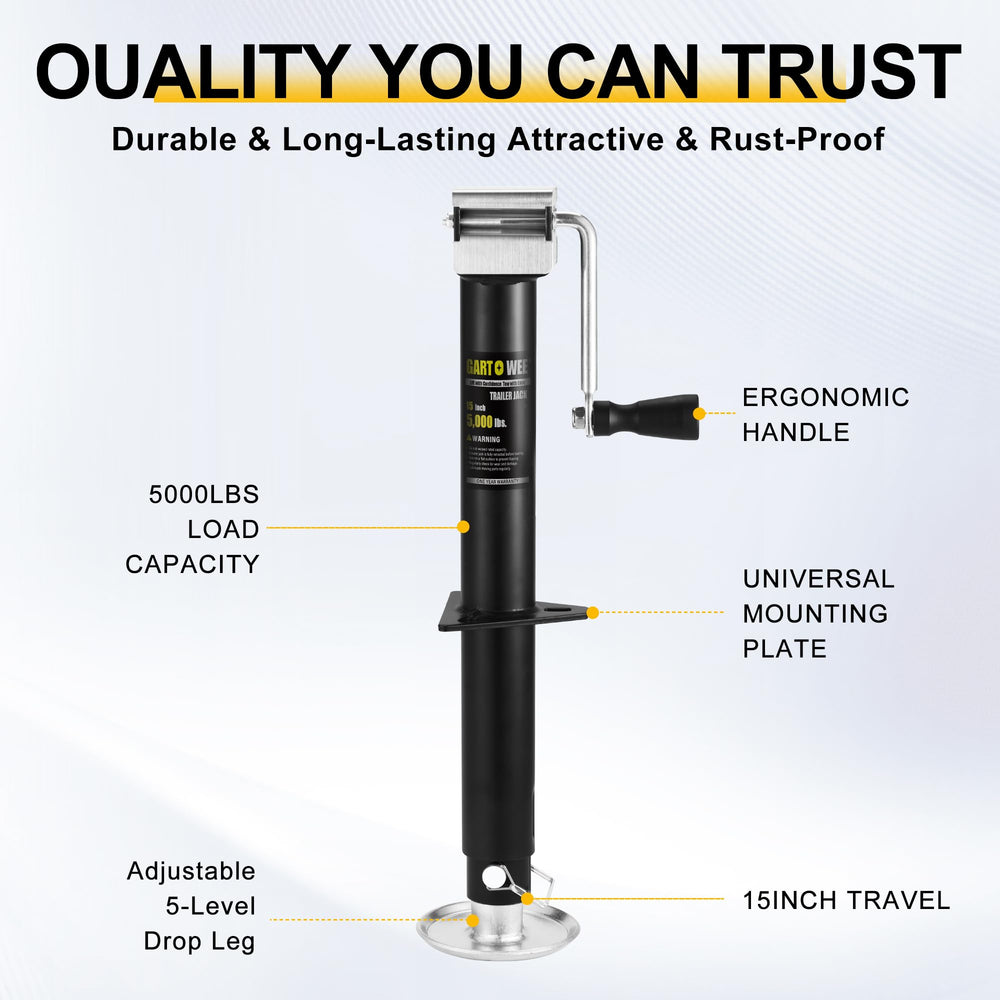 GARTOWEE black corrosion‑resistant coating finish protecting against rust
