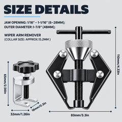 Gashwer close-up of heat-treated jaws and screw threads, long-lasting grip benefit