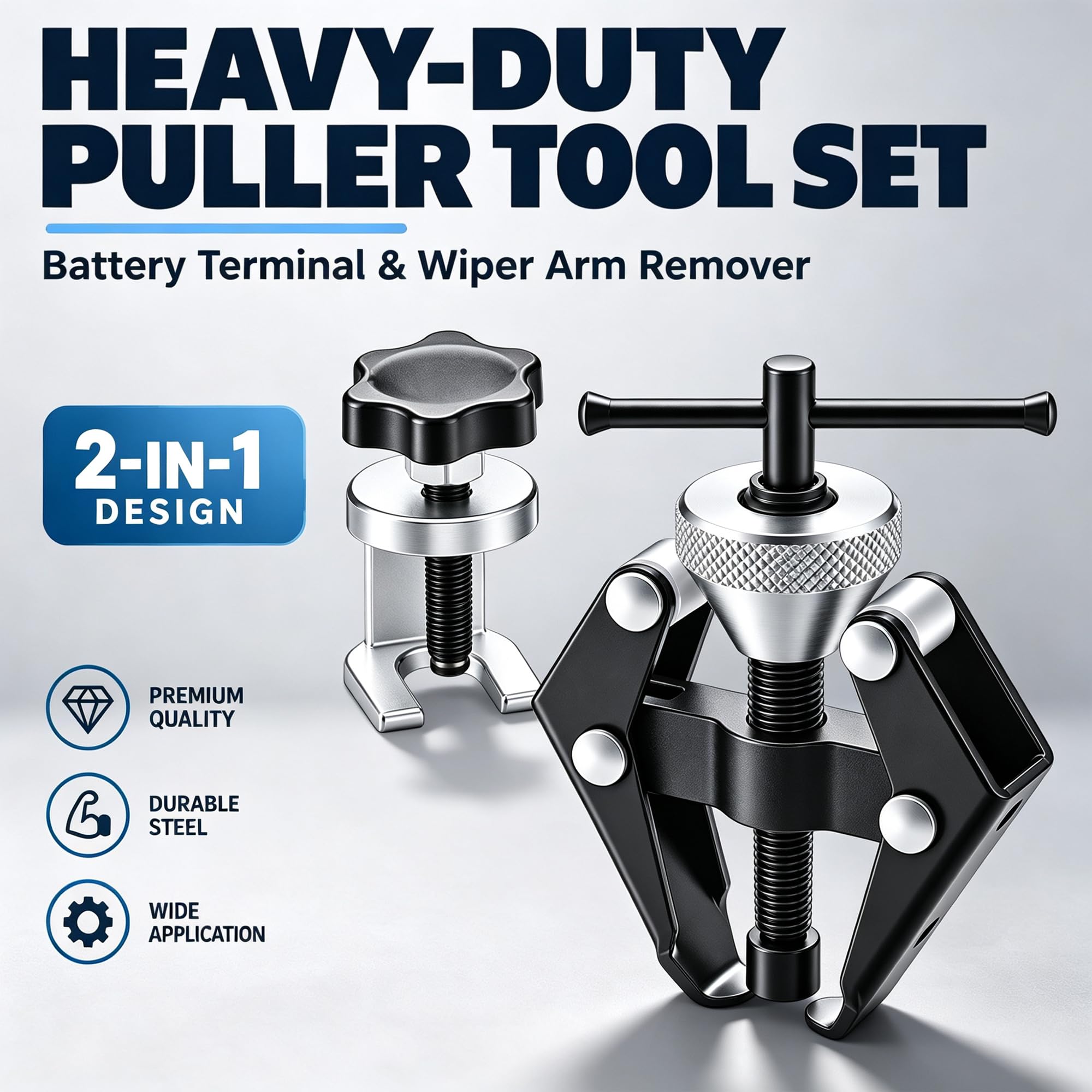 Gashwer collar-style remover detail, precise fit for bolted-on wiper arms