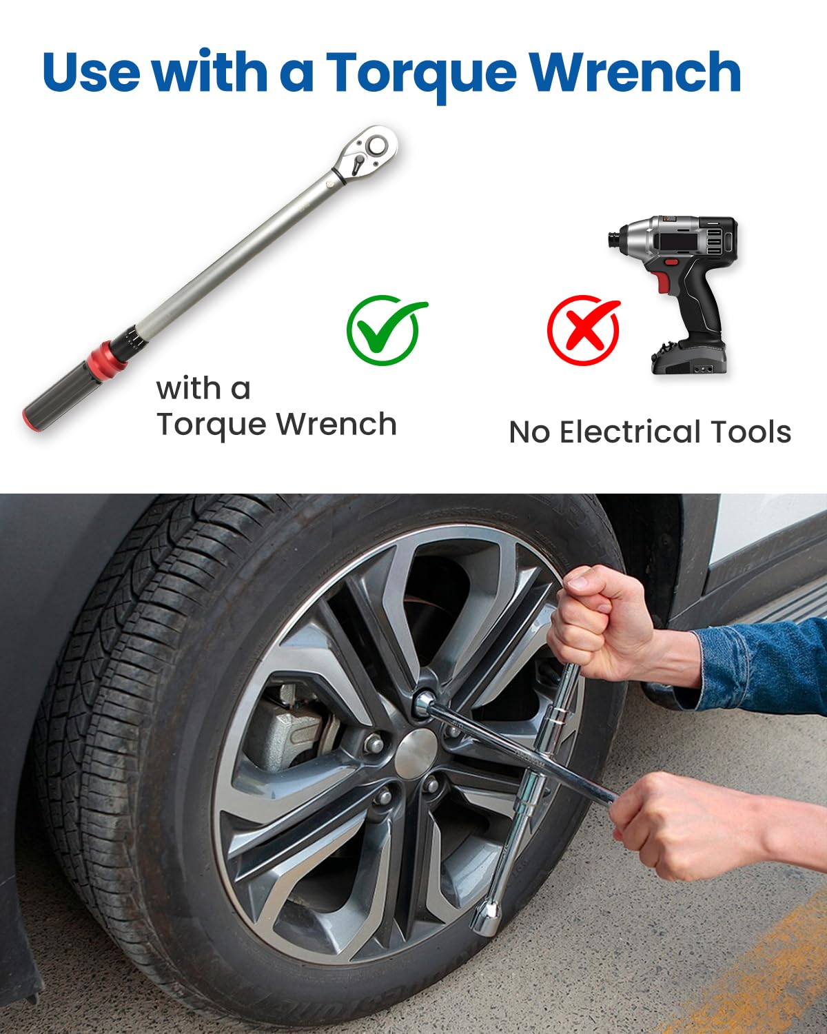 GAsupply lug nuts in garage lifestyle scene showing professional-ready presentation