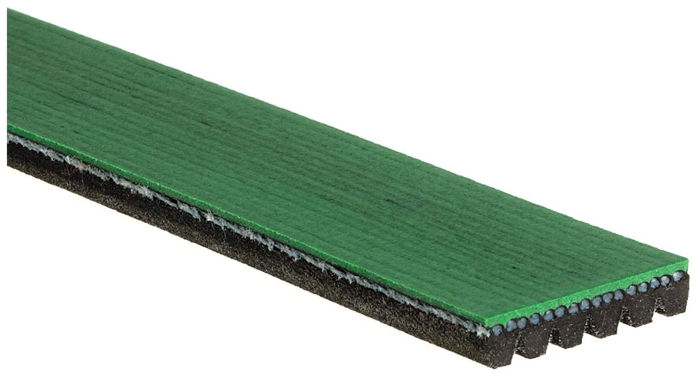 Gates K060730HD rib profile close-up highlighting wear resistance benefit