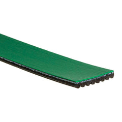 Closeup of Gates belt ribs and patented EPDM compound showing wear resistance