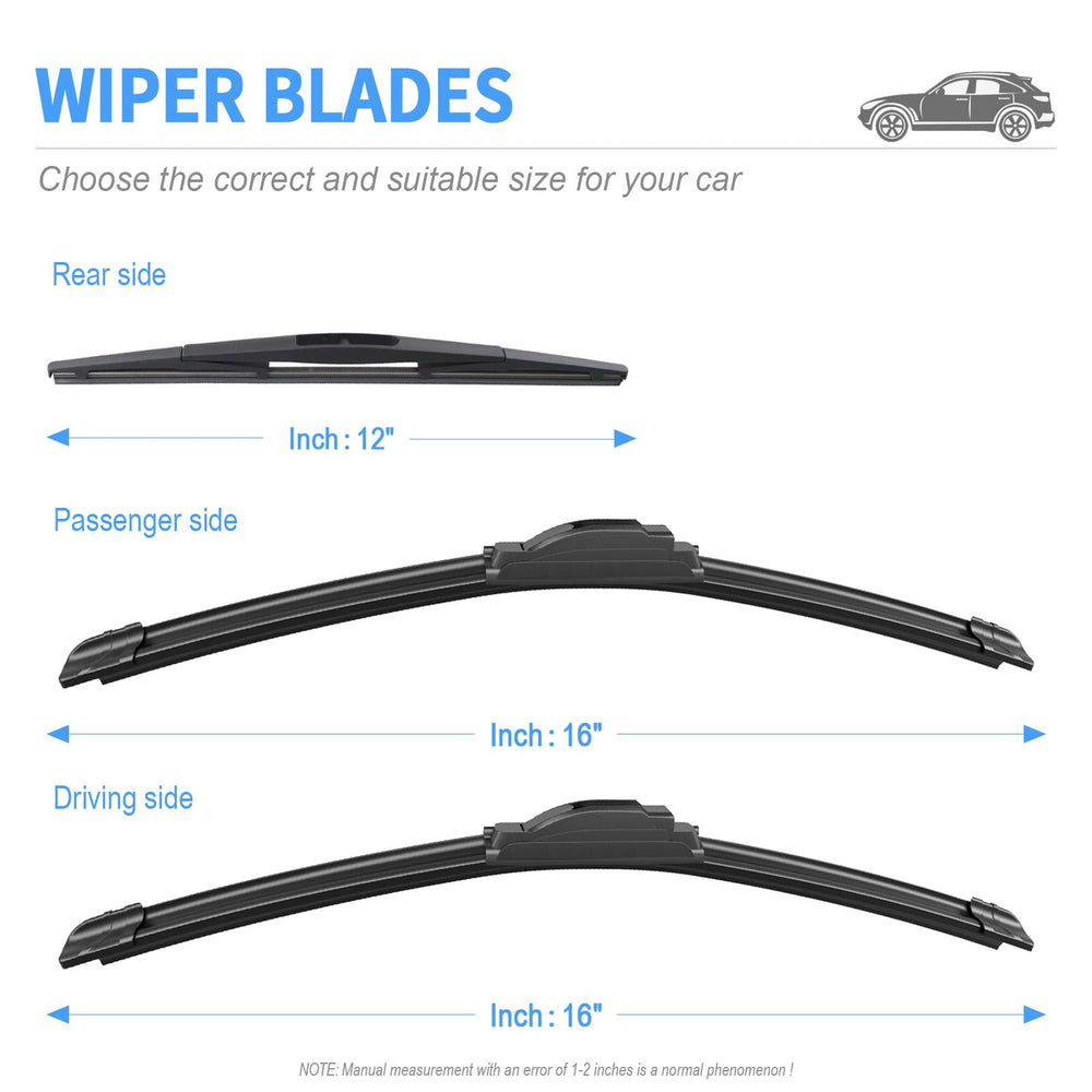 Gavimnal rear blade mounted on Wrangler rear window offering clear view