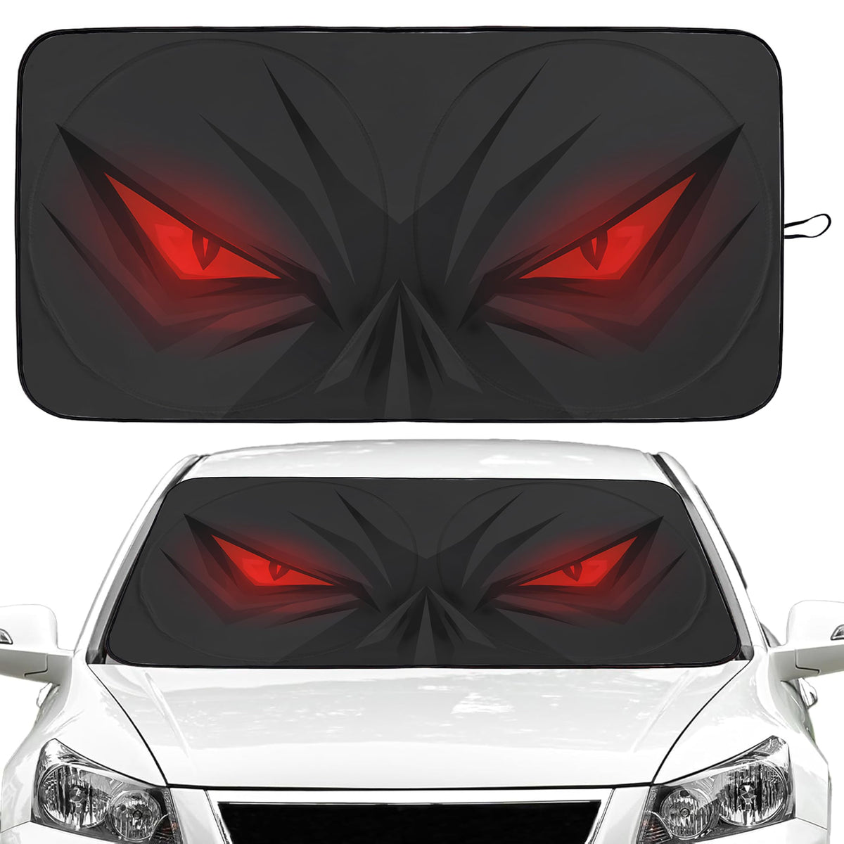 Gayruaicjz front packaging showing red eyes design and instant sun protection