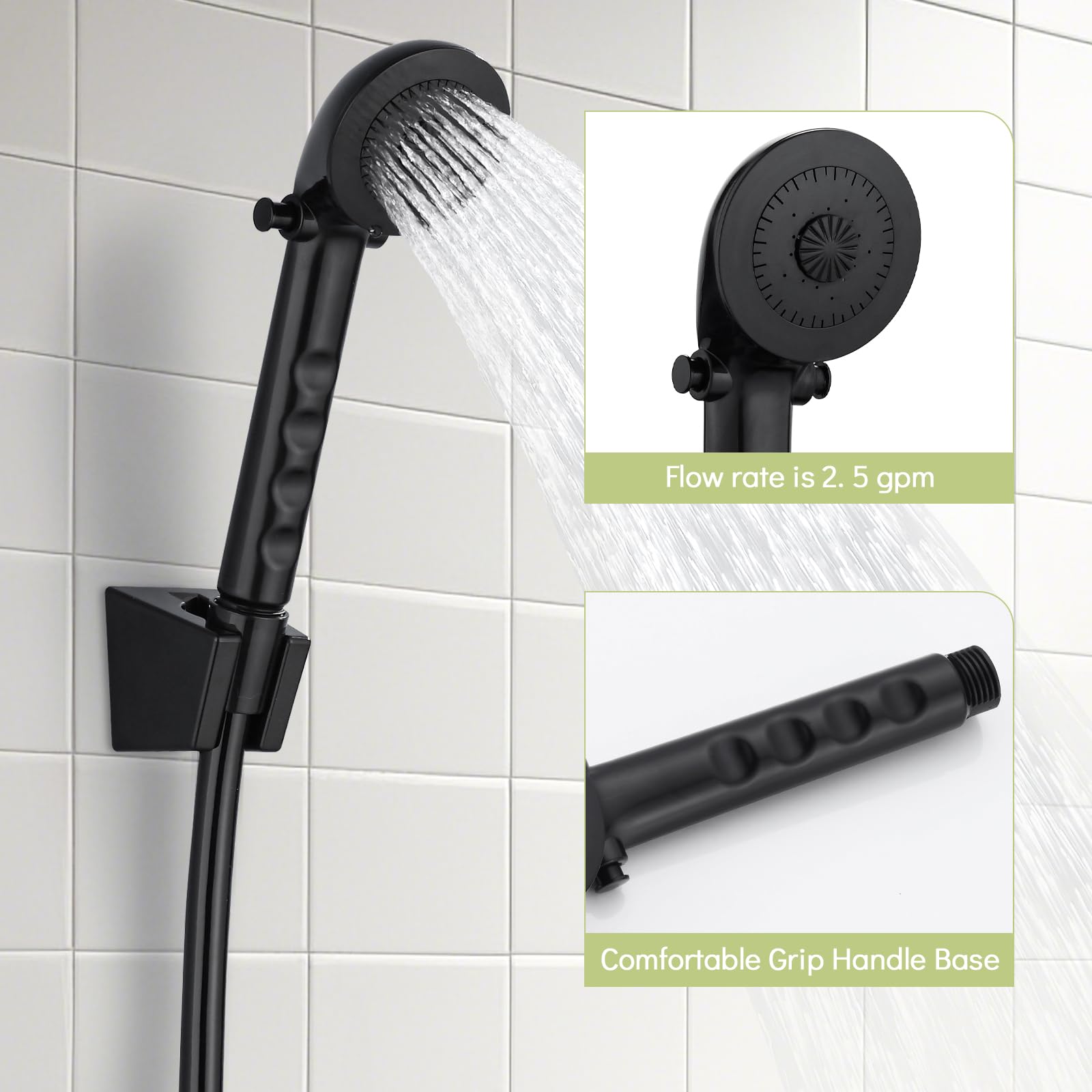 gcbcrit 47-inch PVC hose fully extended showing flexibility and kink resistance