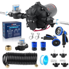 GCKAE front pump assembly showing durable housing and quick-connects for easy installation