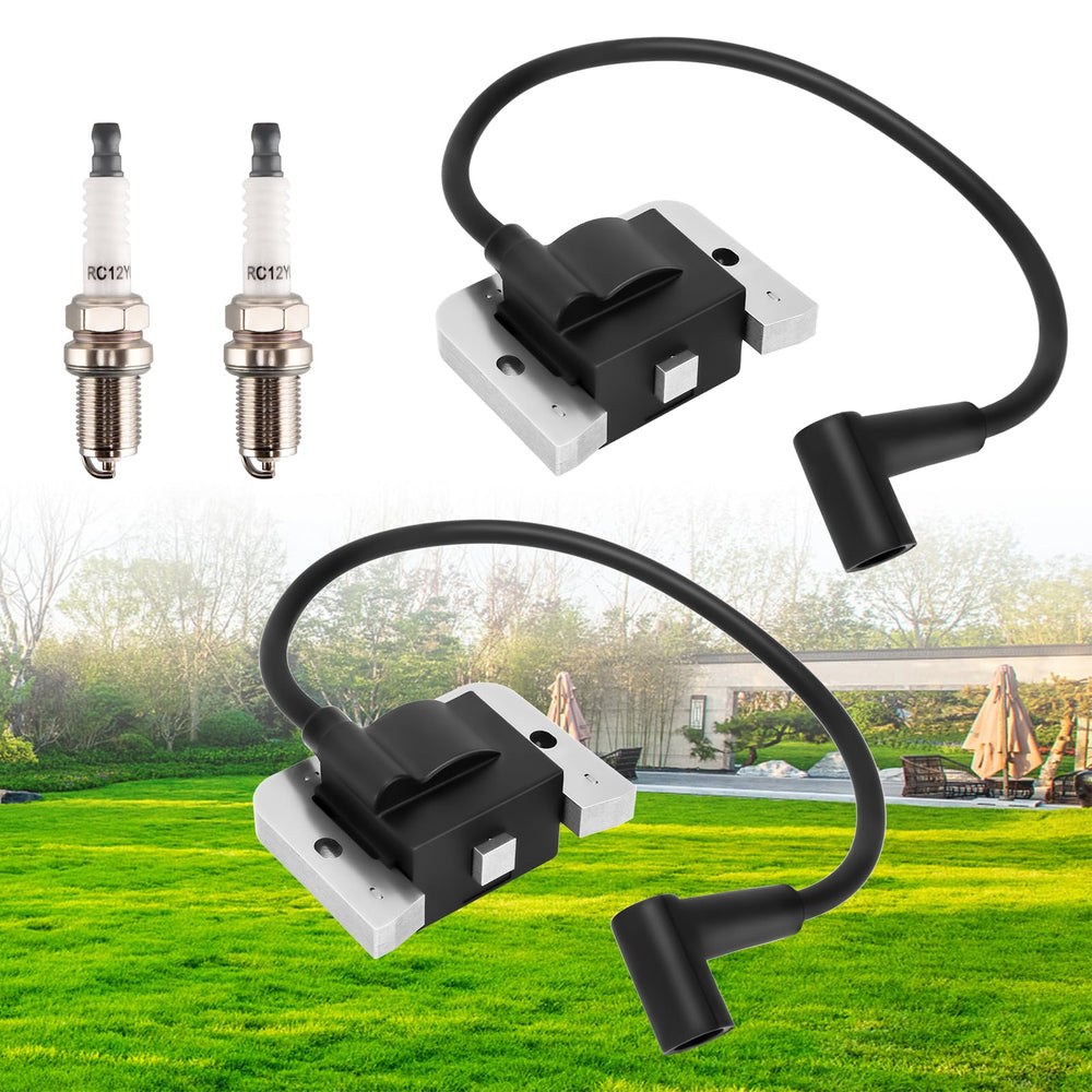 GDLIN front view of ignition coil 2-pack showing complete kit and benefits