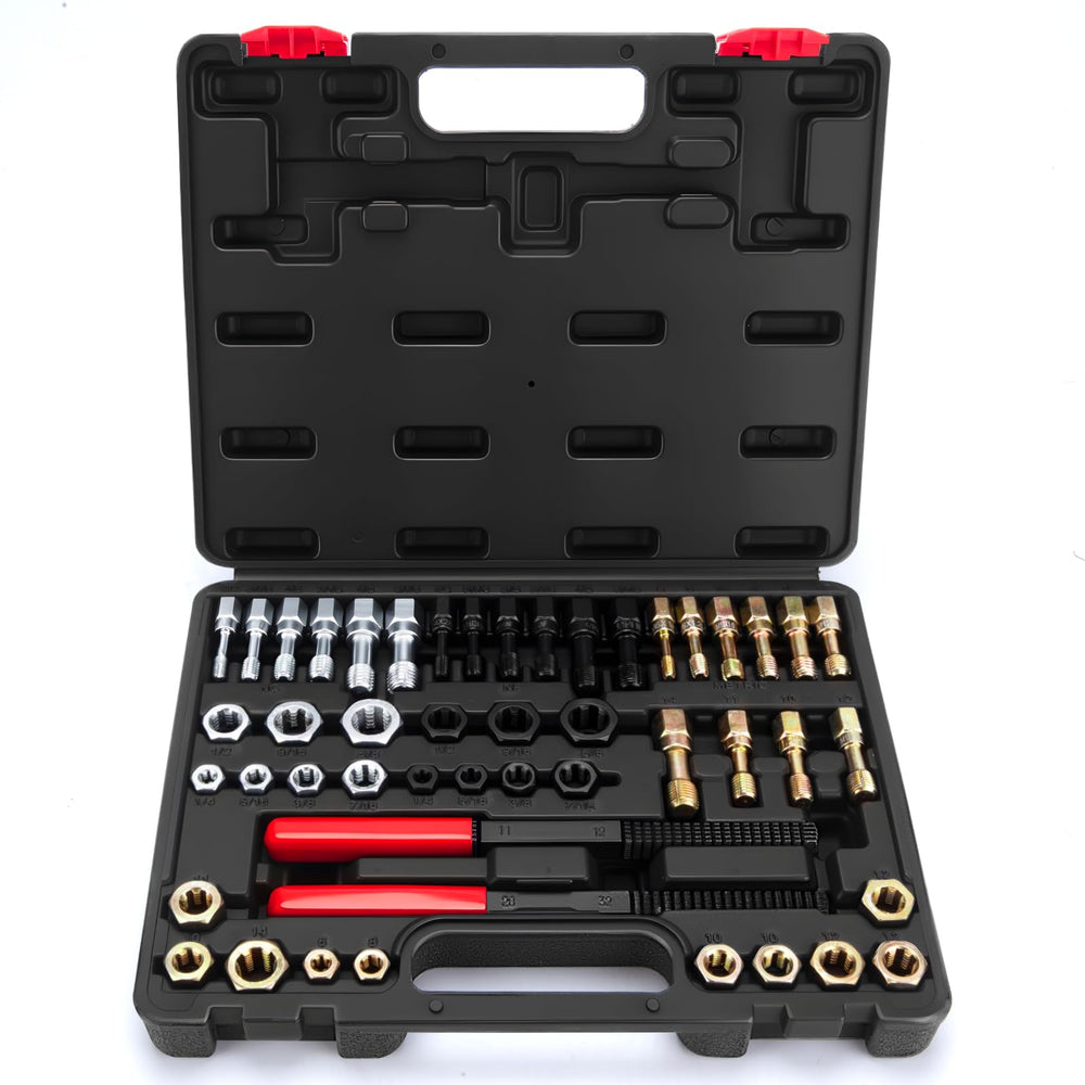 GDLIN open case showing organized taps dies and files for quick repair