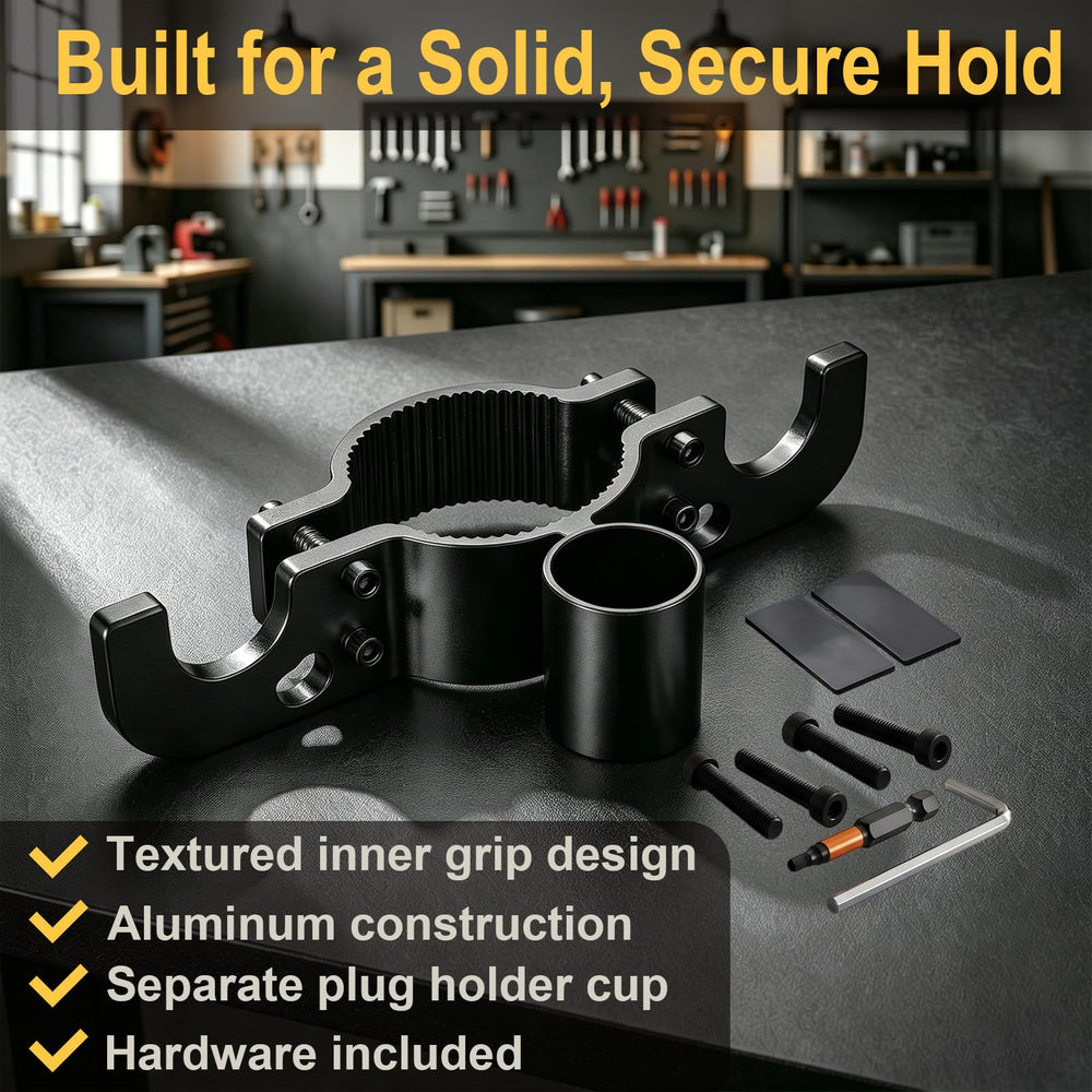 GDMQWSP label and black finish view emphasizing corrosion-resistant coating and sleek look