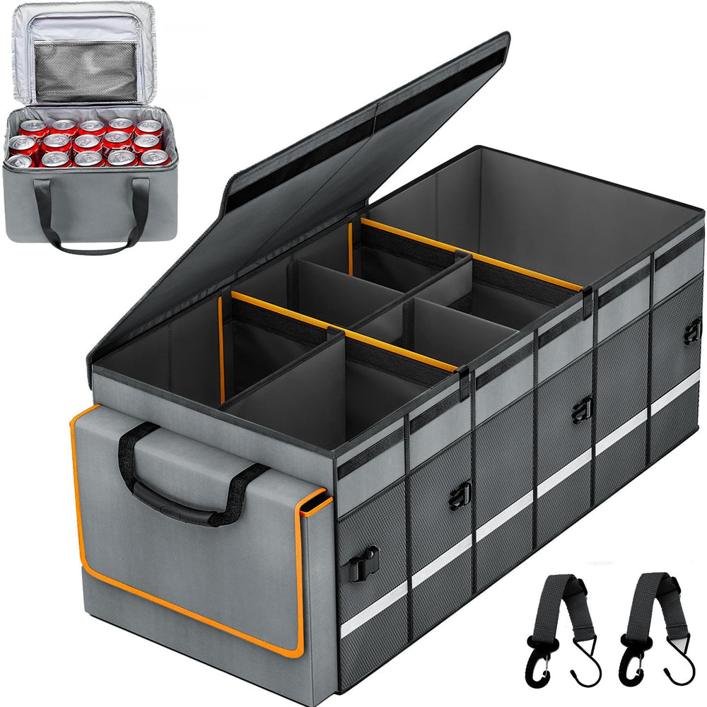 GDNasist front view showing organized compartments and durable exterior benefit of orderly storage
