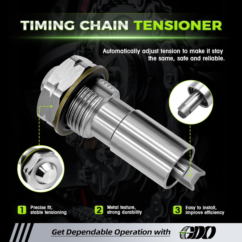 GDO timing chain kit installed on engine illustrating correct fit and alignment benefit