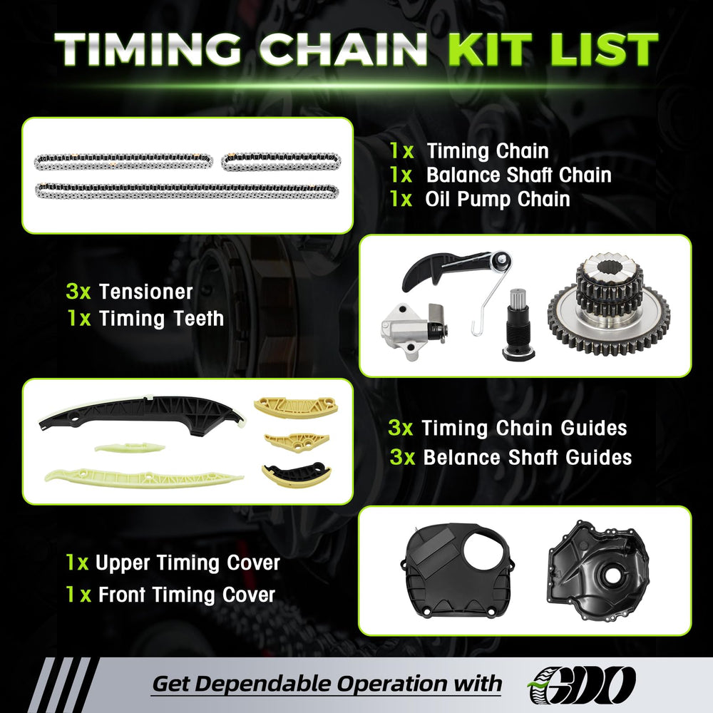 GDO tensioner and guides laid out to show correct components and straightforward replacement