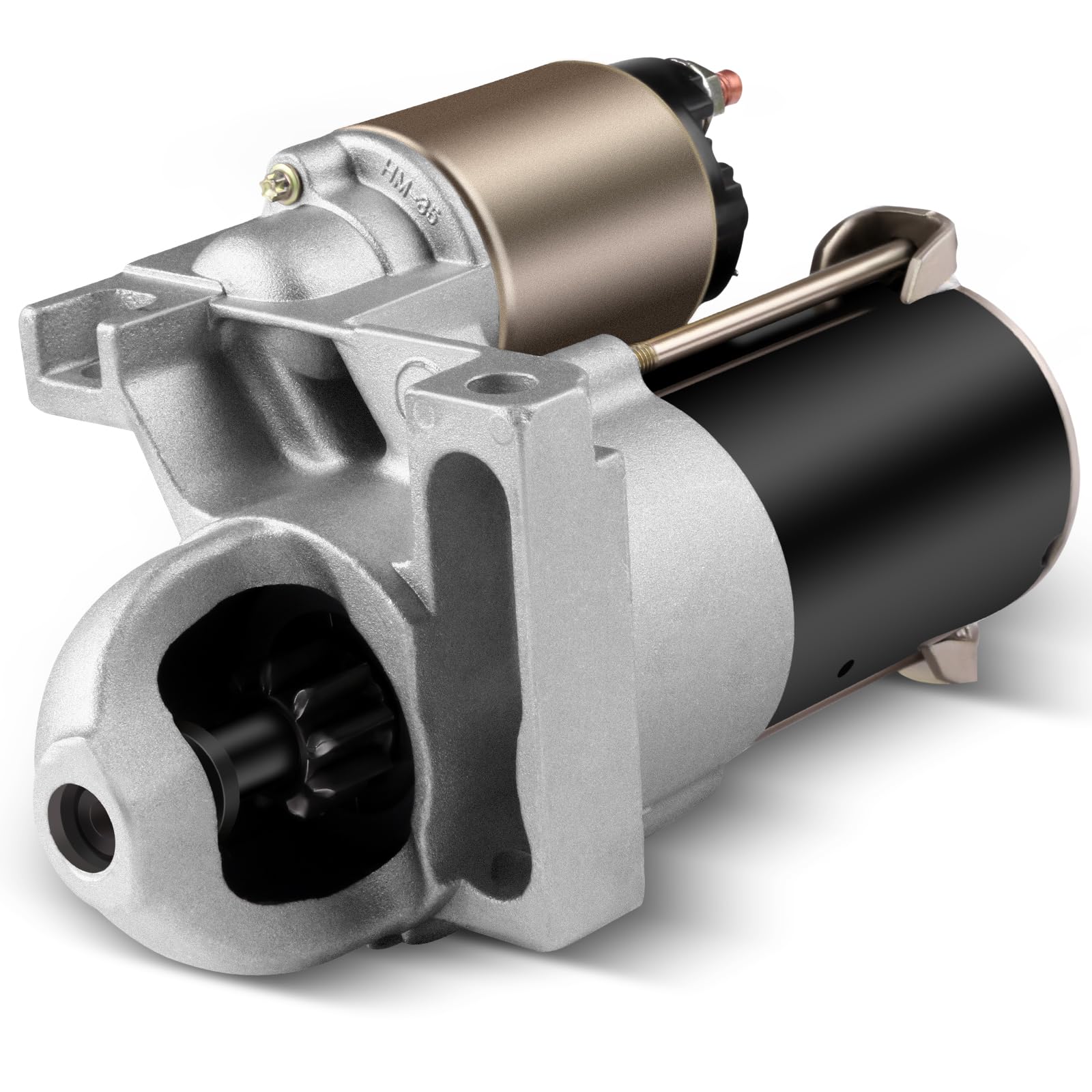 GDSMOTU starter front view showing robust housing and direct-replacement fit