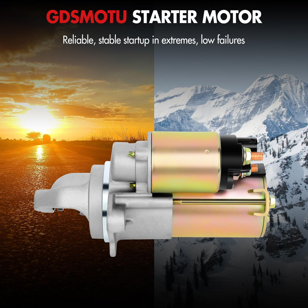 GDSMOTU starter label and OEM numbers for verifying cross-reference compatibility