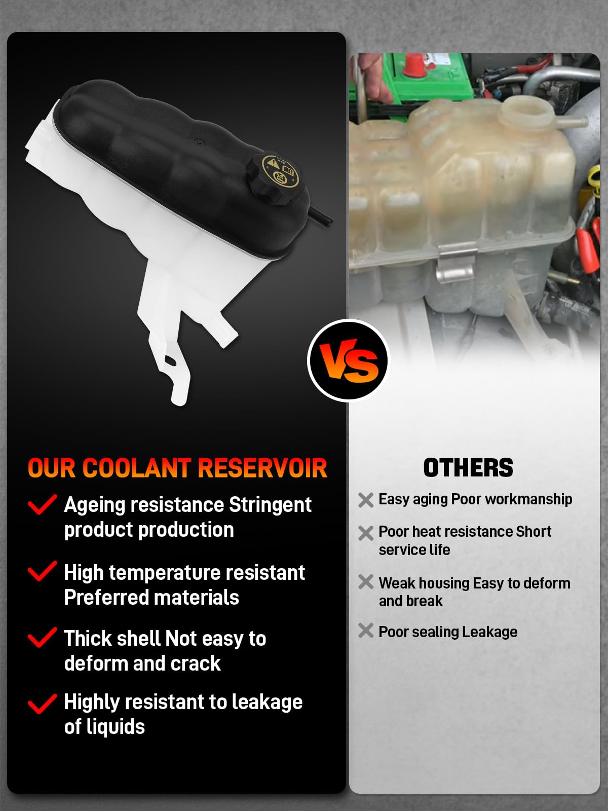 GDUKOP tank installed in engine bay showing proper fit in GM vehicles