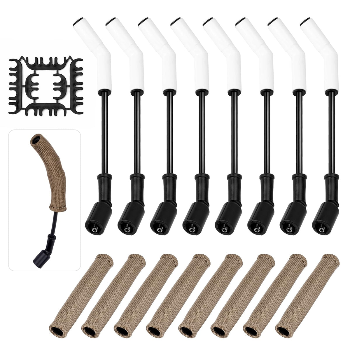 GDUKOP front packaging showing full 8pcs 9070C wire kit and sleeves for clear identification and benefit