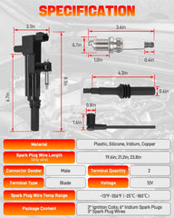 GDUKOP iridium spark plug detail highlighting durable tip for longer life