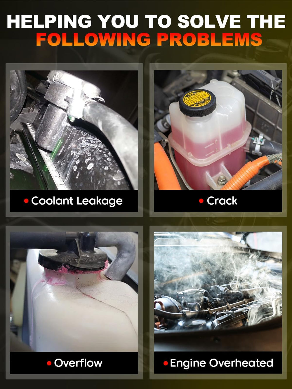 GDUKOP packaged reservoir with cap and instructions, simplifies parts replacement