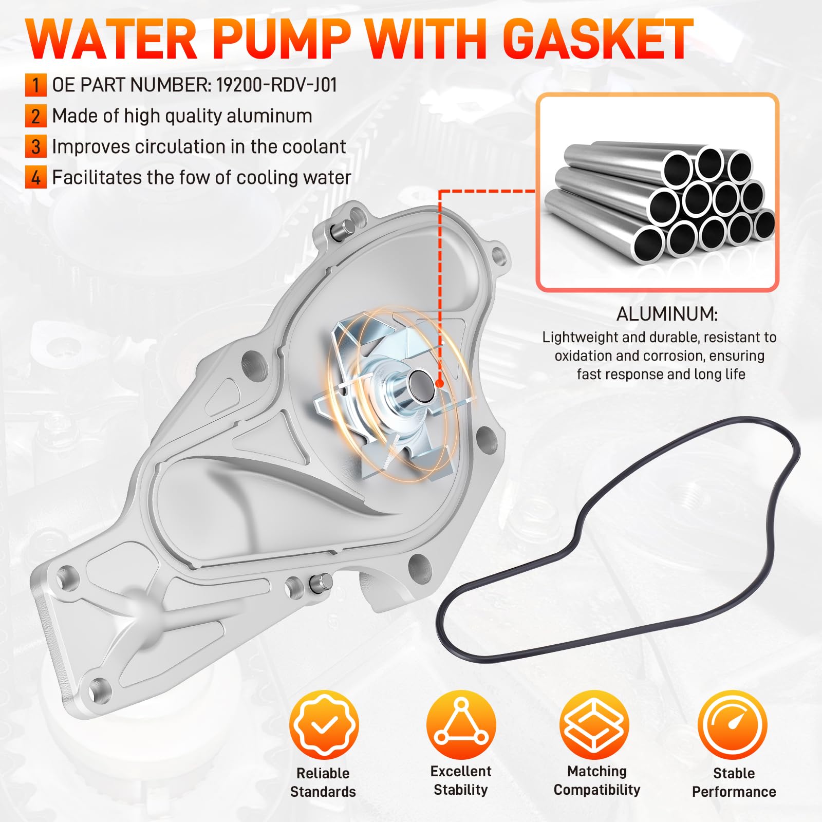 GDUKOP timing belt texture and teeth detail for durable, wear-resistant performance
