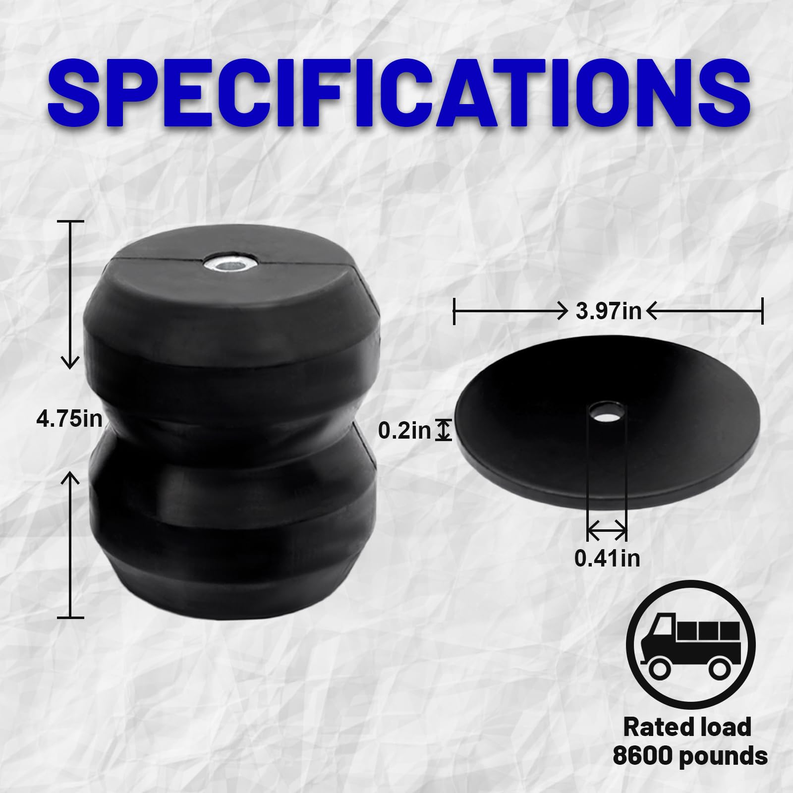 Gdydi image of included washers bolts and nuts showing benefit of complete installation hardware