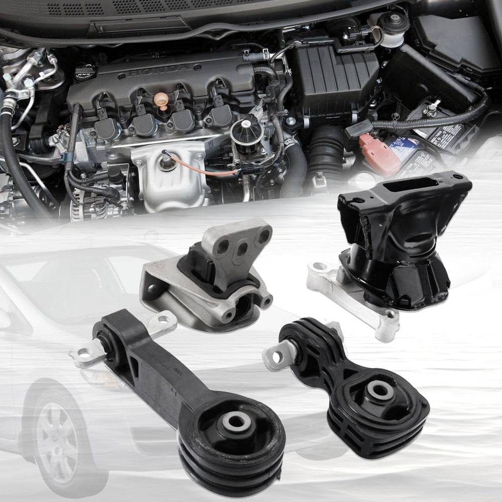 Gdydi mount installed in Honda Civic engine bay improving stability and NVH