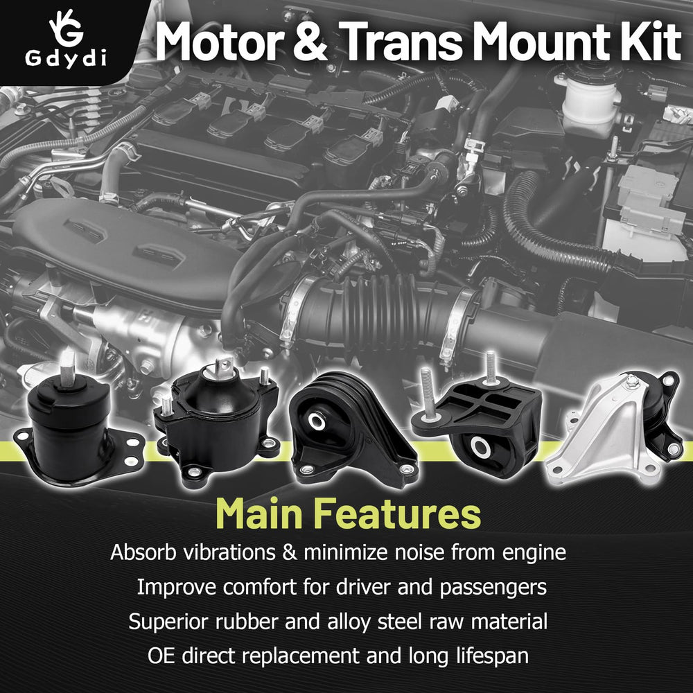 Gdydi mount installed on engine illustrating secure fit and smoother drive benefit