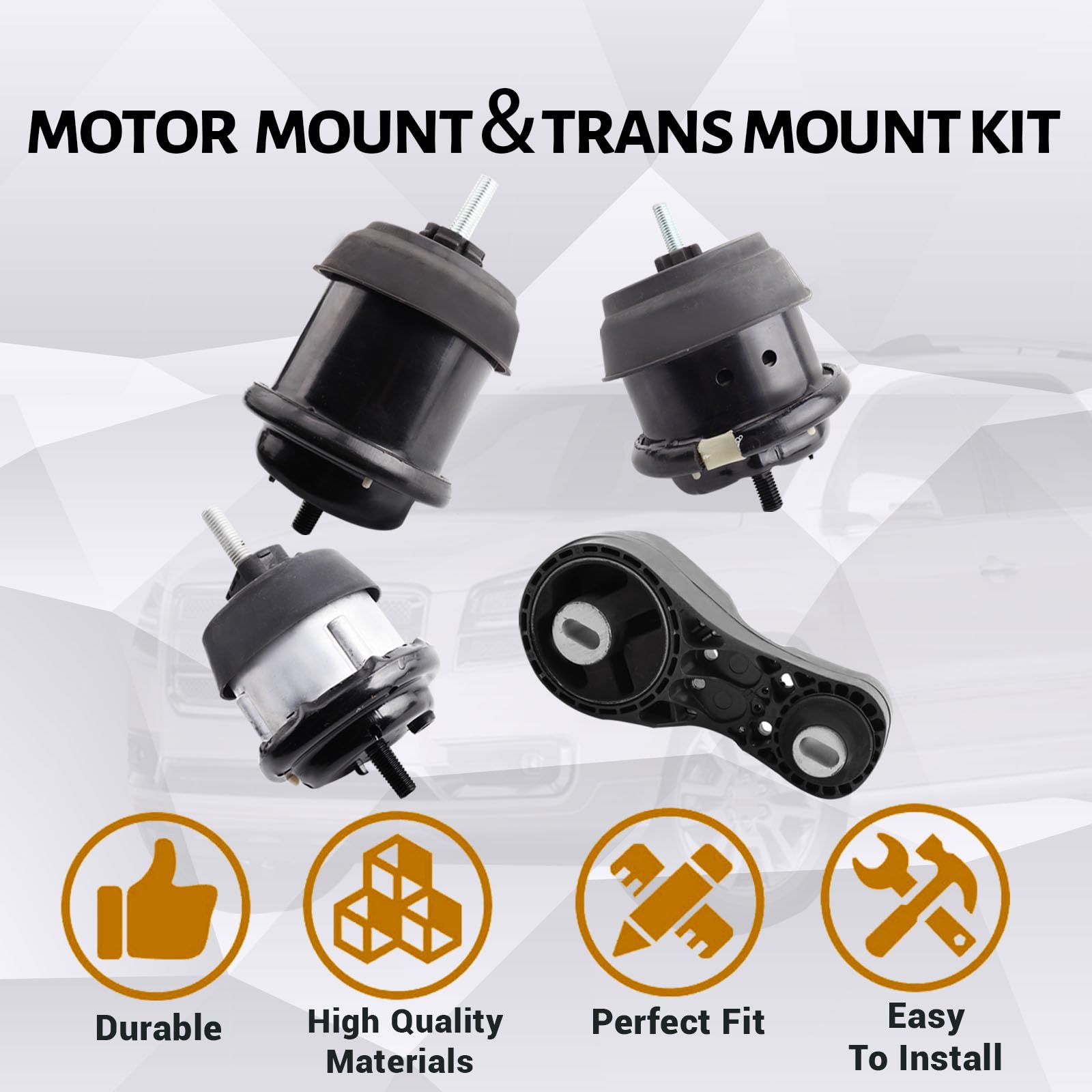 Gdydi transmission mount top view with visible reference labels for easy identification