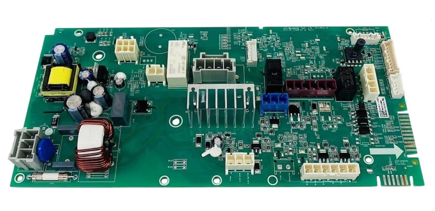 GE WH22X38697 front view showing board layout and easy swap benefit